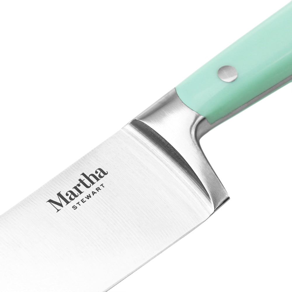 Martha Stewart Stainless-Steel Chef Knife, 8in Blade, Mint