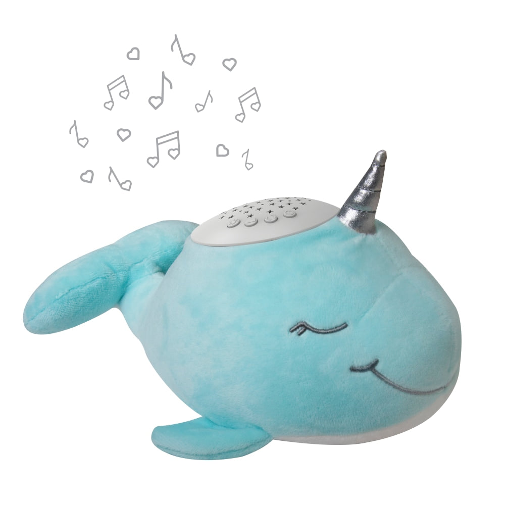 Pure Enrichment PureBaby Sound Sleepers Sound Machine, 9inH x 5-3/8inW x 4inD, Narwhal