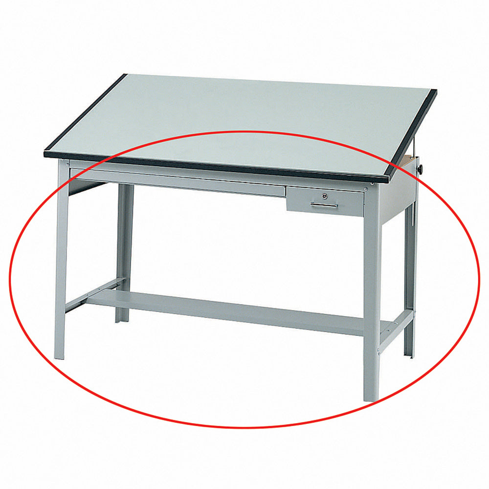 Safco Precision Drafting Table Base, 35-1/2inH x 56-3/8inW x 30-1/2inD, Gray