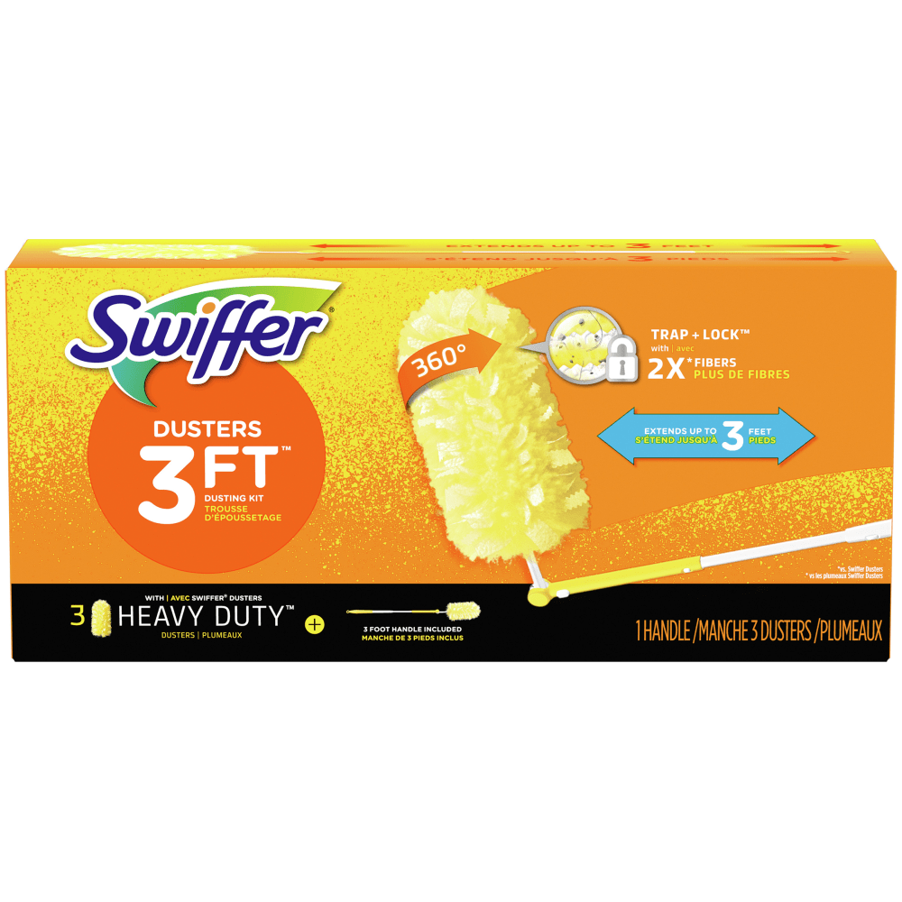 Swiffer 360 deg. Dusters Extender Kit, White