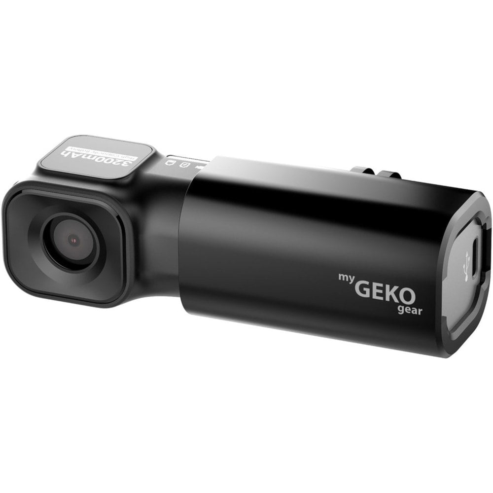 myGEKOgear by Adesso Moto Snap 1080p Motorcycle Camera with APP for Instant Video Access, Tilt Sensor for Incident Video Recording, SONY Starvis Sensor, 8.5 Hours Rechargable Battery, 32GB Storage - Dashboard - Wireless - 1920 x 1080 Video - Black