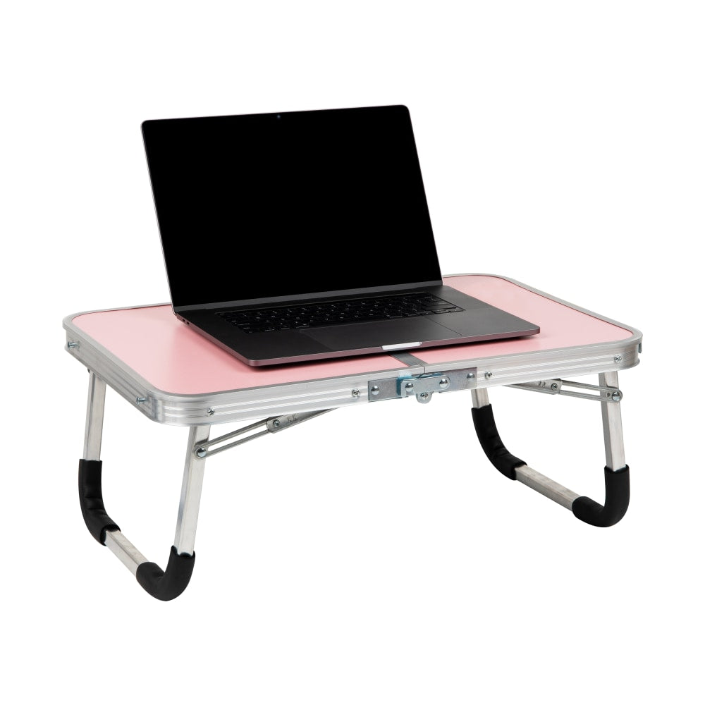 Mind Reader Woodland Collection Portable Laptop Desk, 10inH x 16inW x 23-1/2inL, Pink