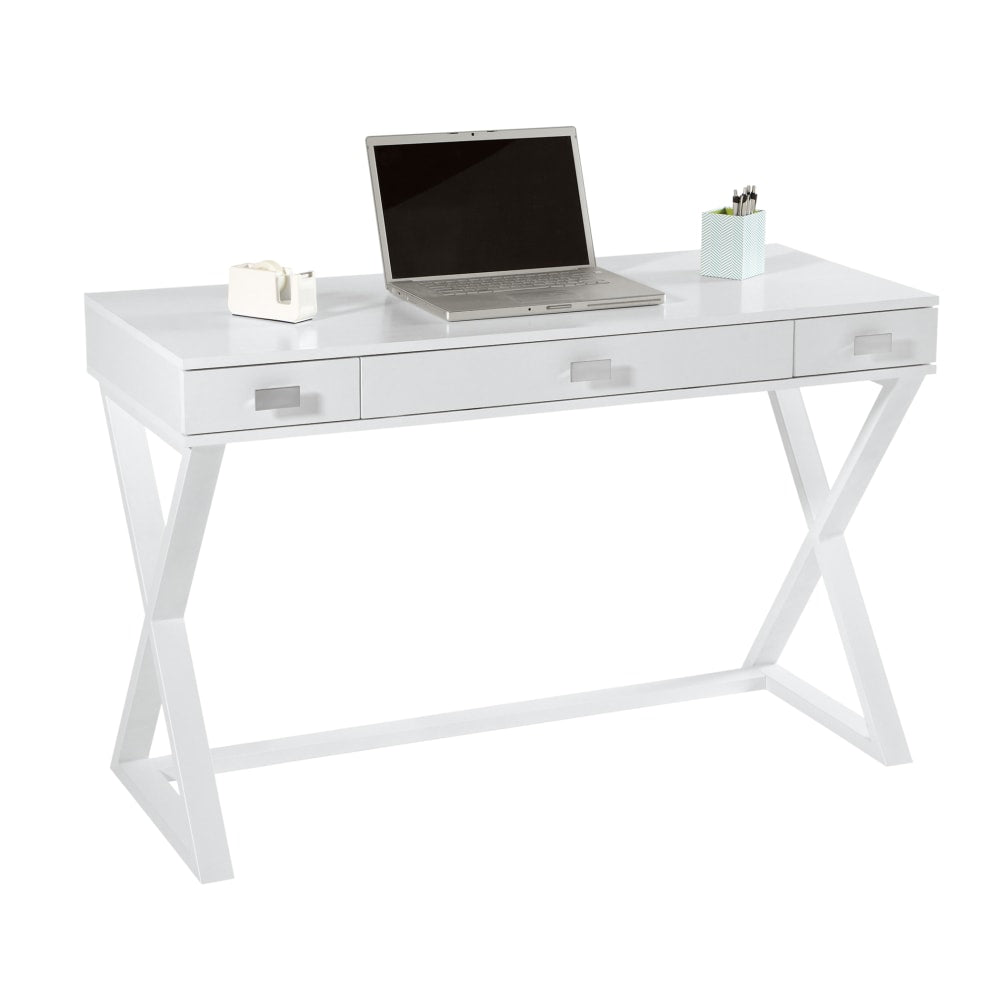 Realspace Keri 48inW Writing Desk, White