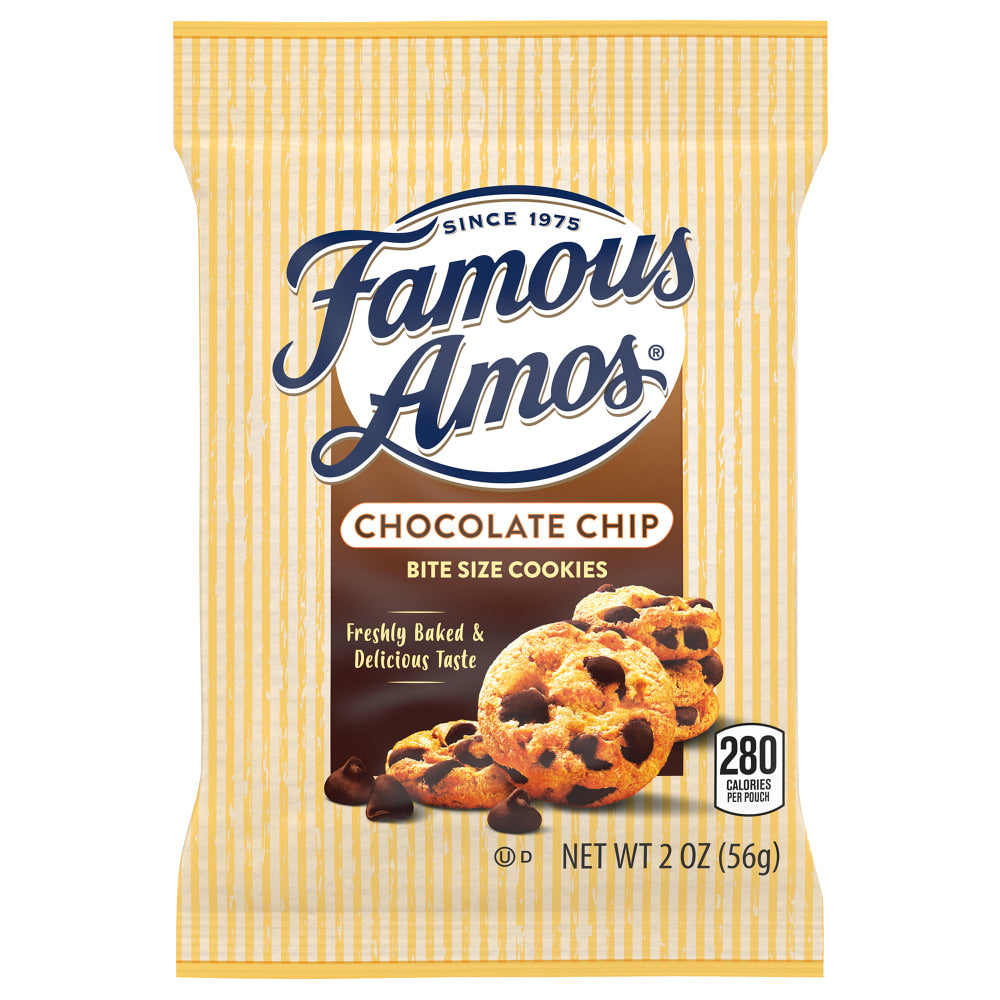 Famous Amos Chocolate Chip Cookies, 2-Oz Bag, Pack Of 42