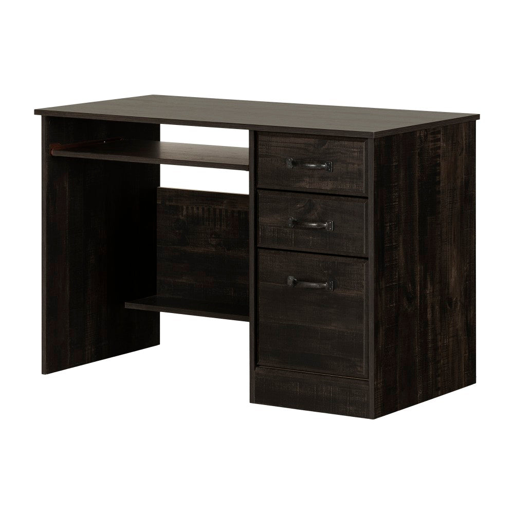 South Shore Farnel 45inW Computer Desk, Rubbed Black