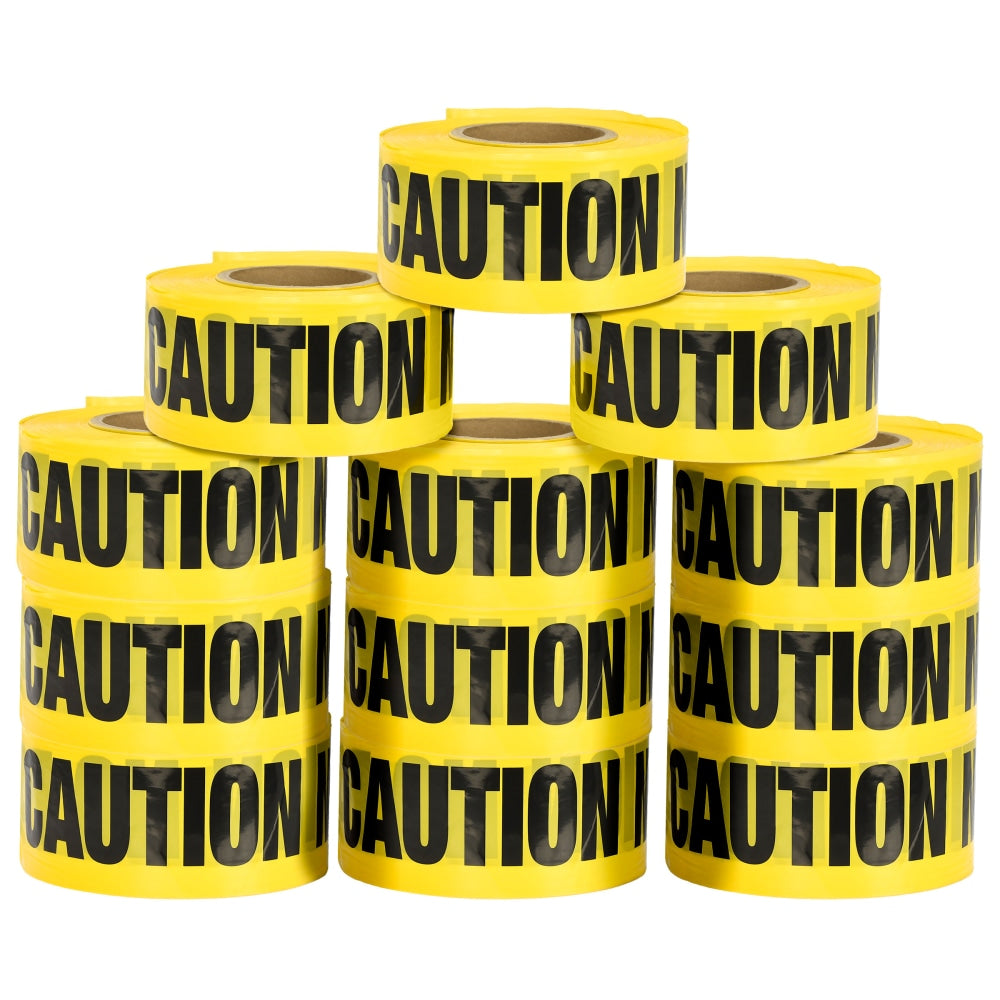 Alpine AdirPro Caution - No Parking Tape, 1,000ft, Yellow, Pack Of 12 Rolls