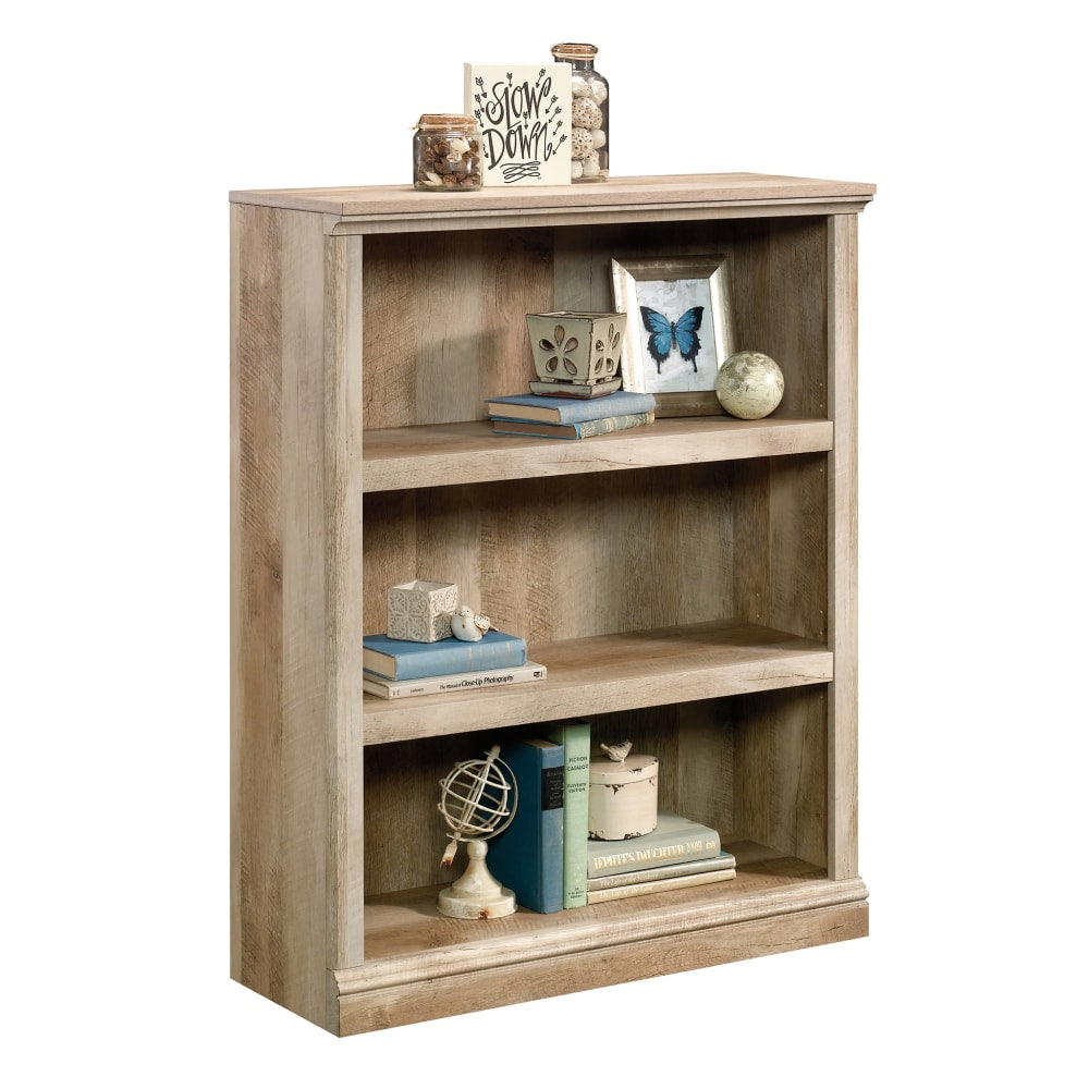 Sauder Select 44inH 3-Shelf Bookcase, Lintel Oak