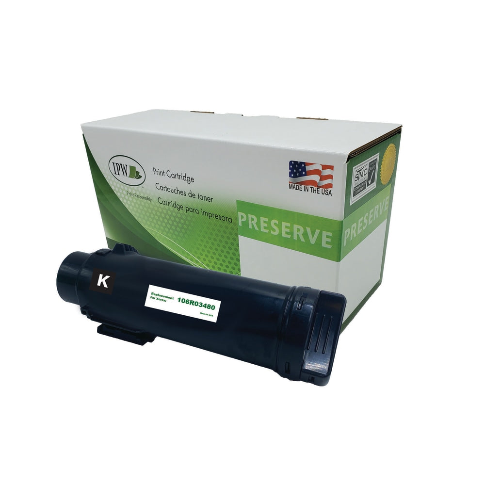 IPW Preserve Remanufactured Black High Yield Toner Cartridge Replacement For Xerox 106R03480, 106R03480-R-O