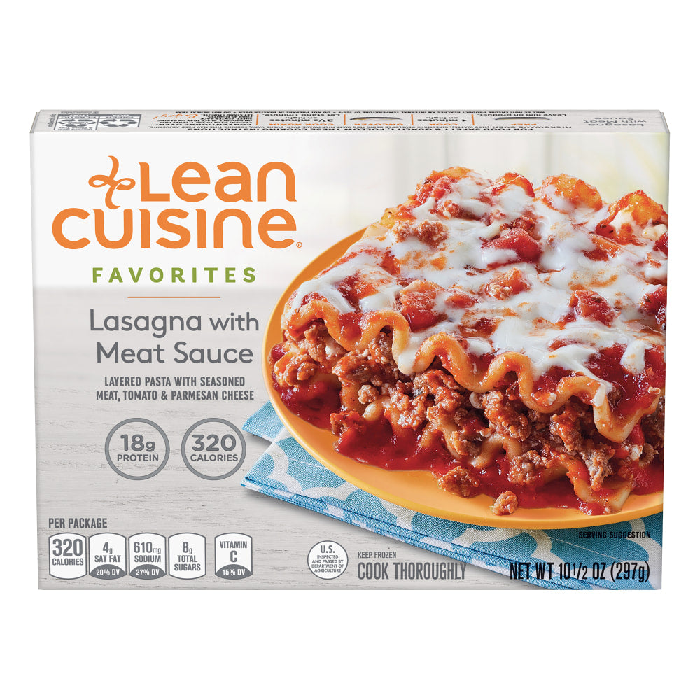 Lean Cuisine Favorites Lasagna With Meat Sauce, 10.5 Oz, Box Of 3 Meals