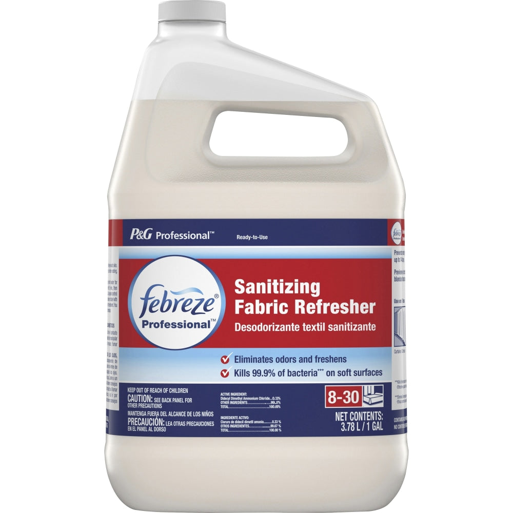 Febreze Sanitizing Fabric Refresh - Ready-To-Use Liquid - 128 fl oz (4 quart) - Fresh Scent - 3 / Carton - Multi