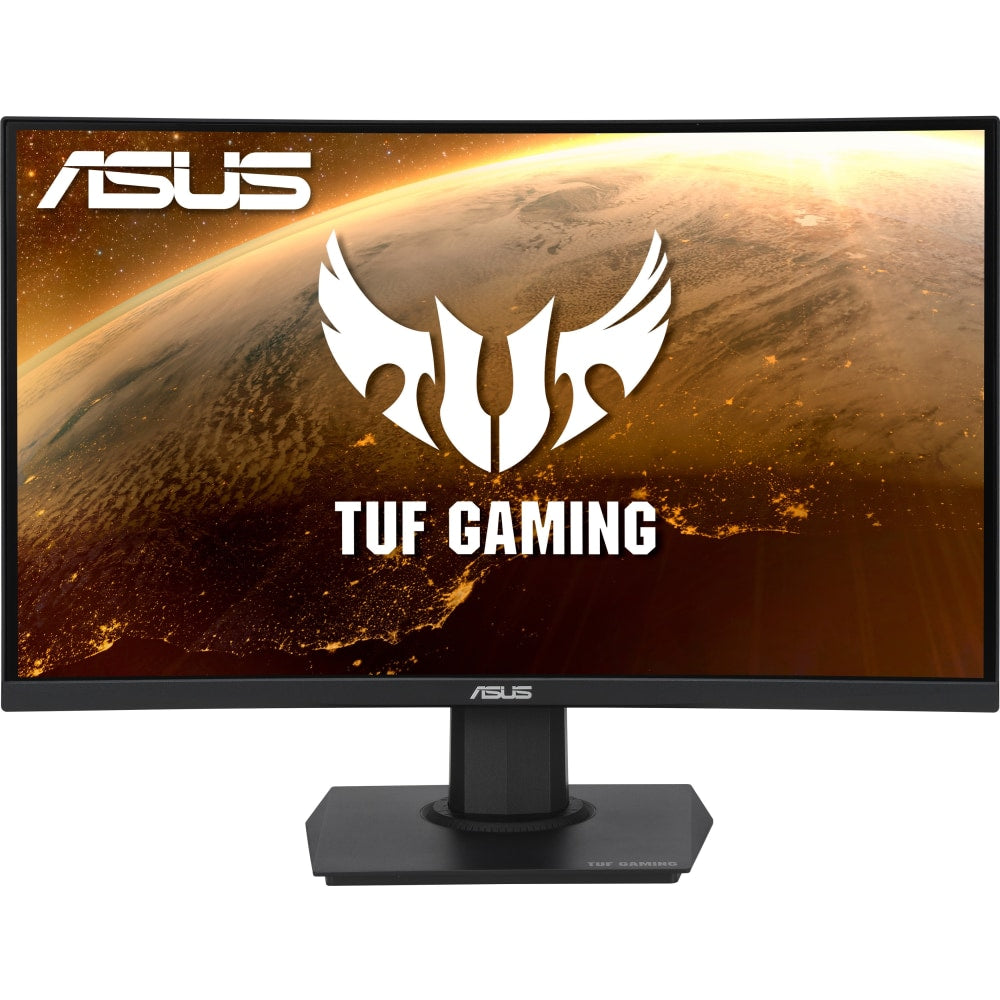 TUF VG24VQE 24in Class Full HD Curved Screen Gaming LCD Monitor - 16:9 - Black - 23.6in Viewable - Vertical Alignment (VA) - WLED Backlight - 1920 x 1080 - 16.7 Million Colors - FreeSync Premium - 250 Nit - 1 ms MPRT - 165 Hz Refresh Rate - HDMI