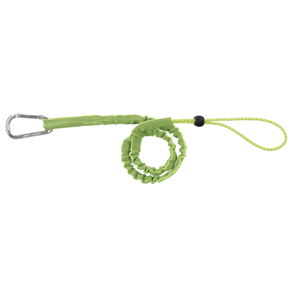 Ergodyne Squids 3100 10-Lb Single-Carabiner Tool Lanyard, 35in, Lime