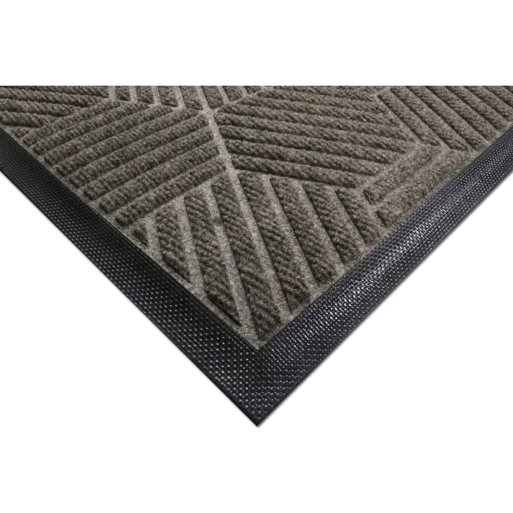 M + A Matting WaterHog Silver Mat, Cleated, 70inH x 97inW, Greige