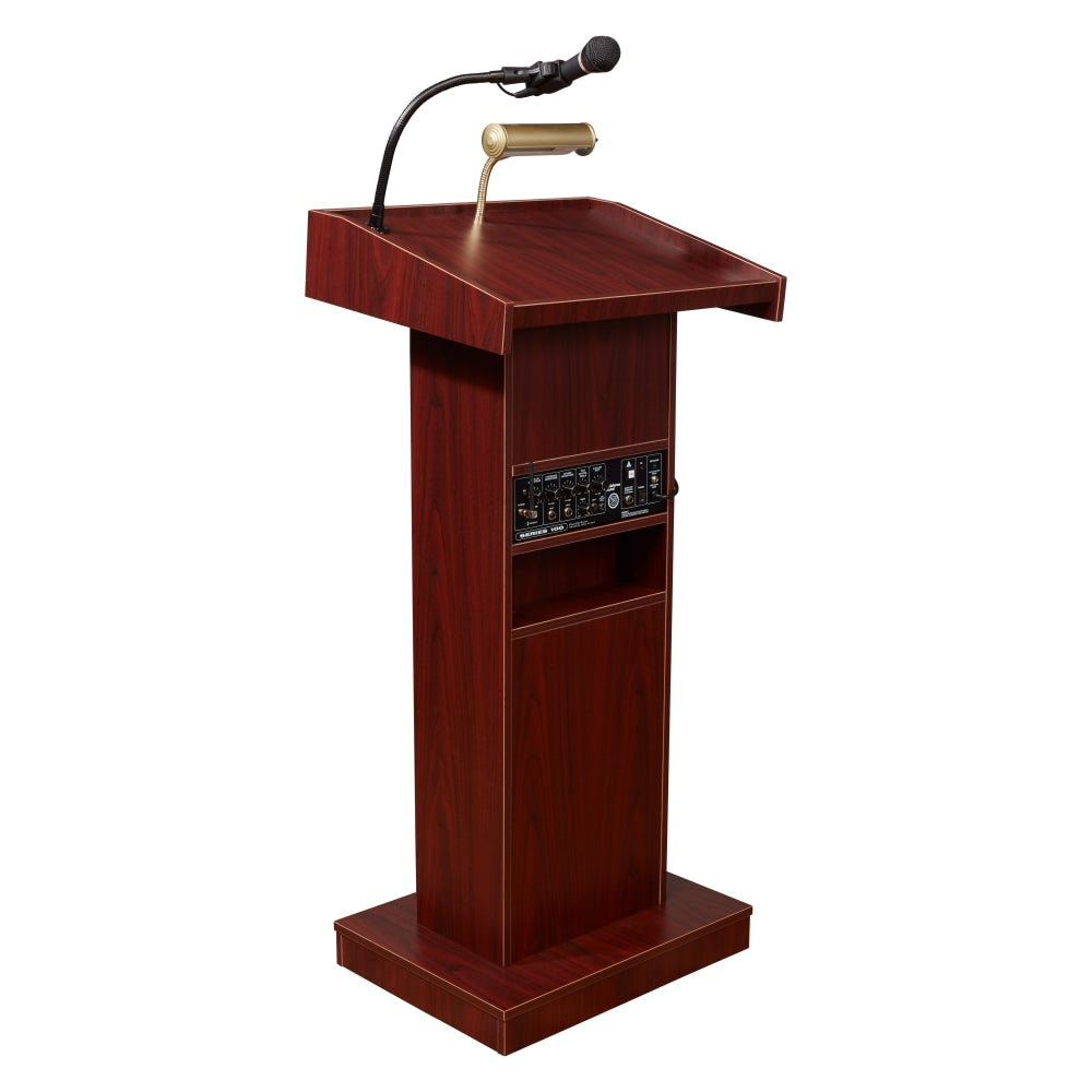 Oklahoma Sound? The Orator Fixed Height Lectern, Mahogany