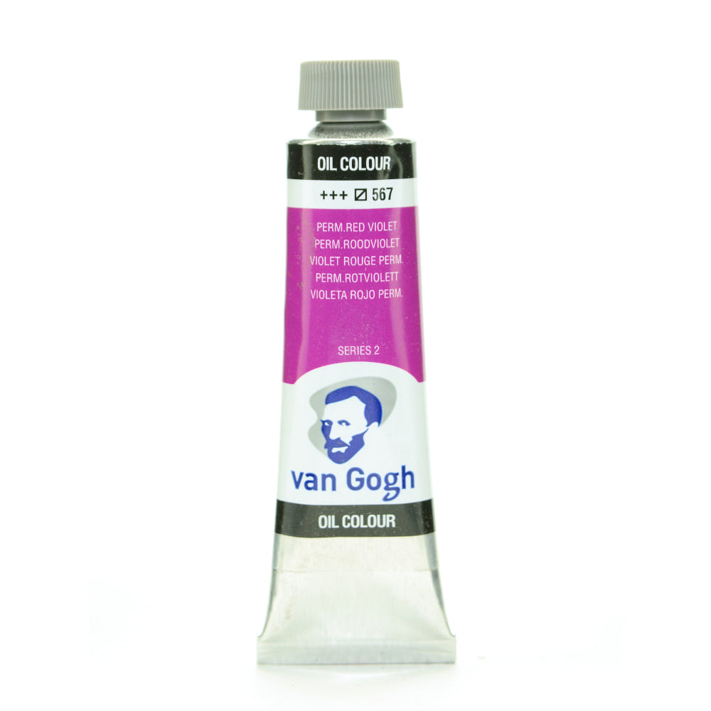 Van Gogh Oil Colors, 1.35 oz, Permanent Red Violet, Pack Of 2