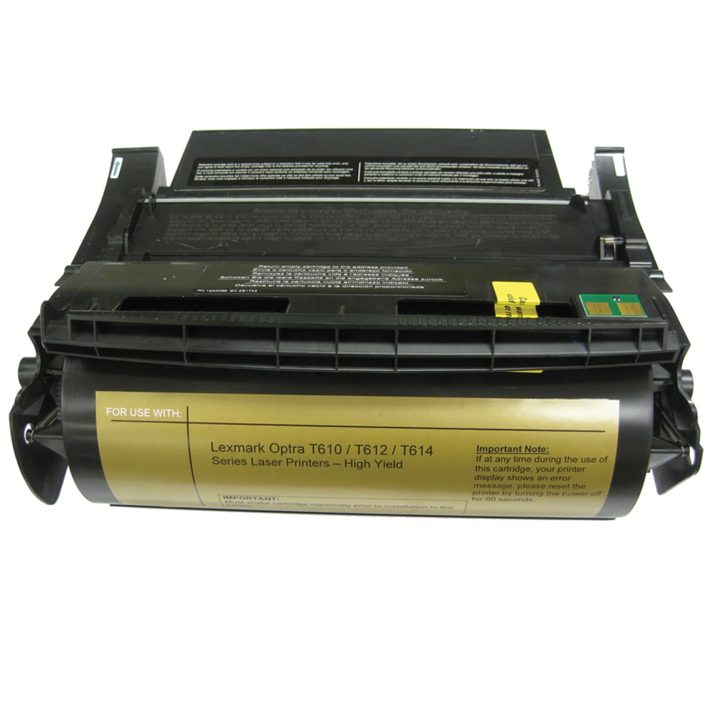 IPW Preserve Remanufactured Black Toner Cartridge Replacement For Lexmark 12A5845, 12A5745, 845-745-ODP