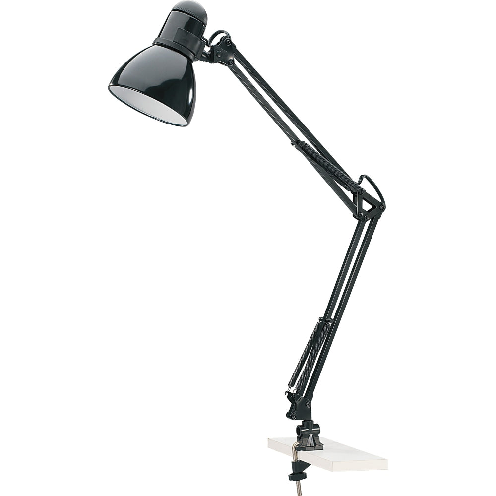 Lorell LED Architect-style Lamp, Desk/Clamp Mountable, Black