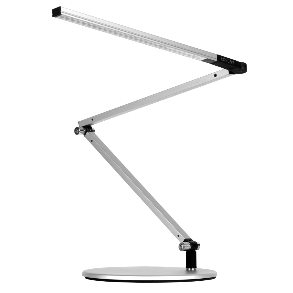 Koncept Z-Bar Mini LED Desk Lamp, Warm Light, 12-3/4inH, Silver