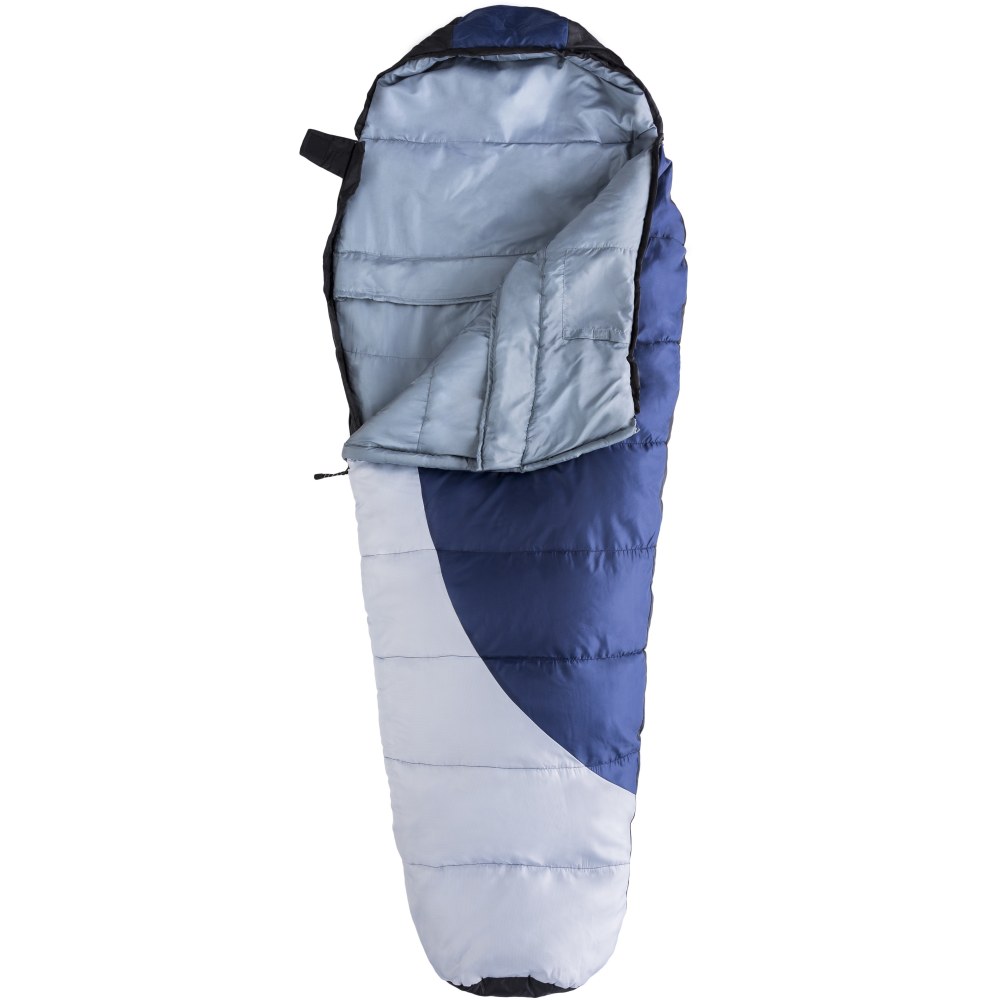 Kamp-Rite Kitimat Mummy 25 deg. Sleeping Bag, 35in x 78in, Red/Gray