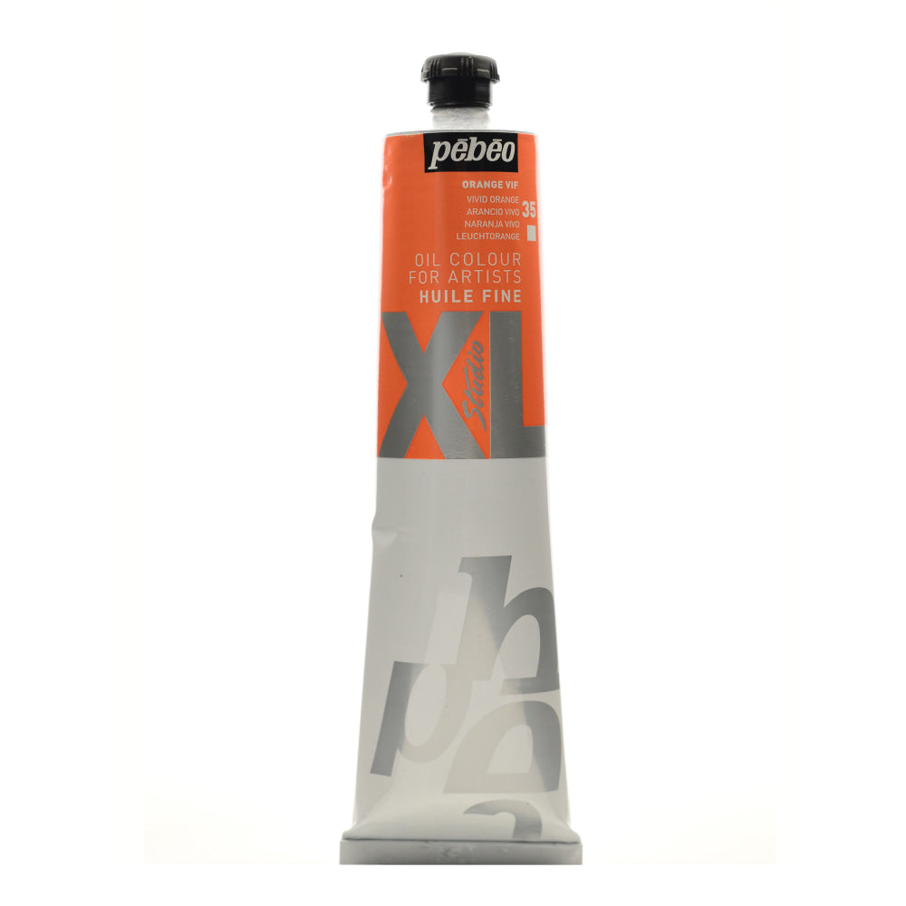 Pebeo Studio XL Oil Paint, 200 mL, Vivid Orange, Pack Of 2