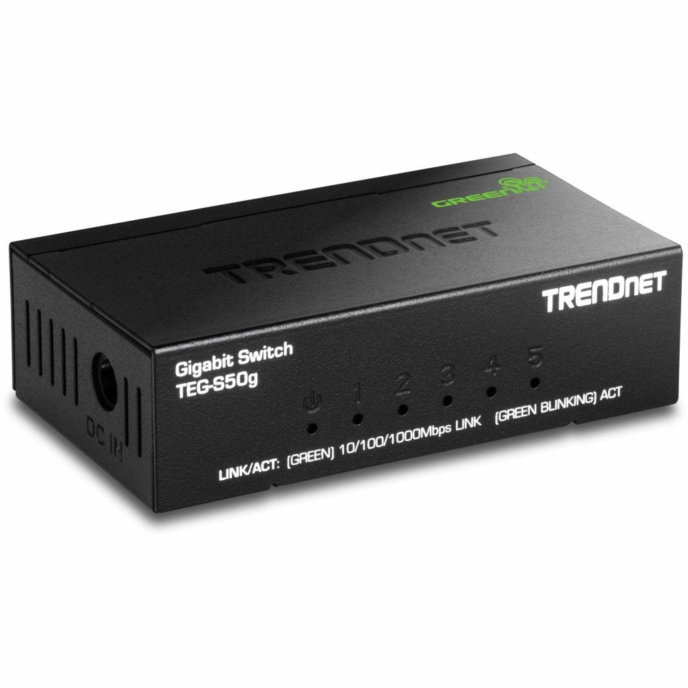 Trendnet TEG-S50g GreenNet 5-Port 10/100/1000Mbps Gigabit Ethernet Switch