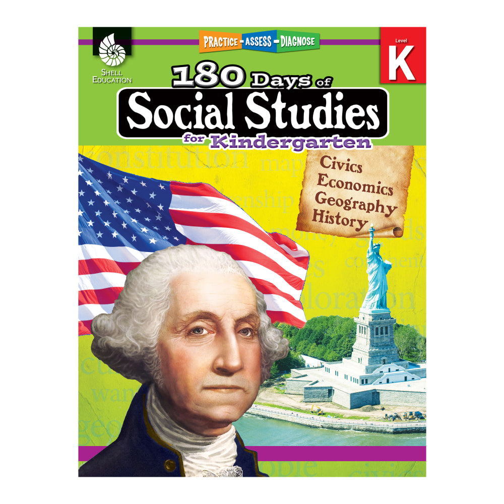 Shell Education 180 Days Of Social Studies, Kindergarten