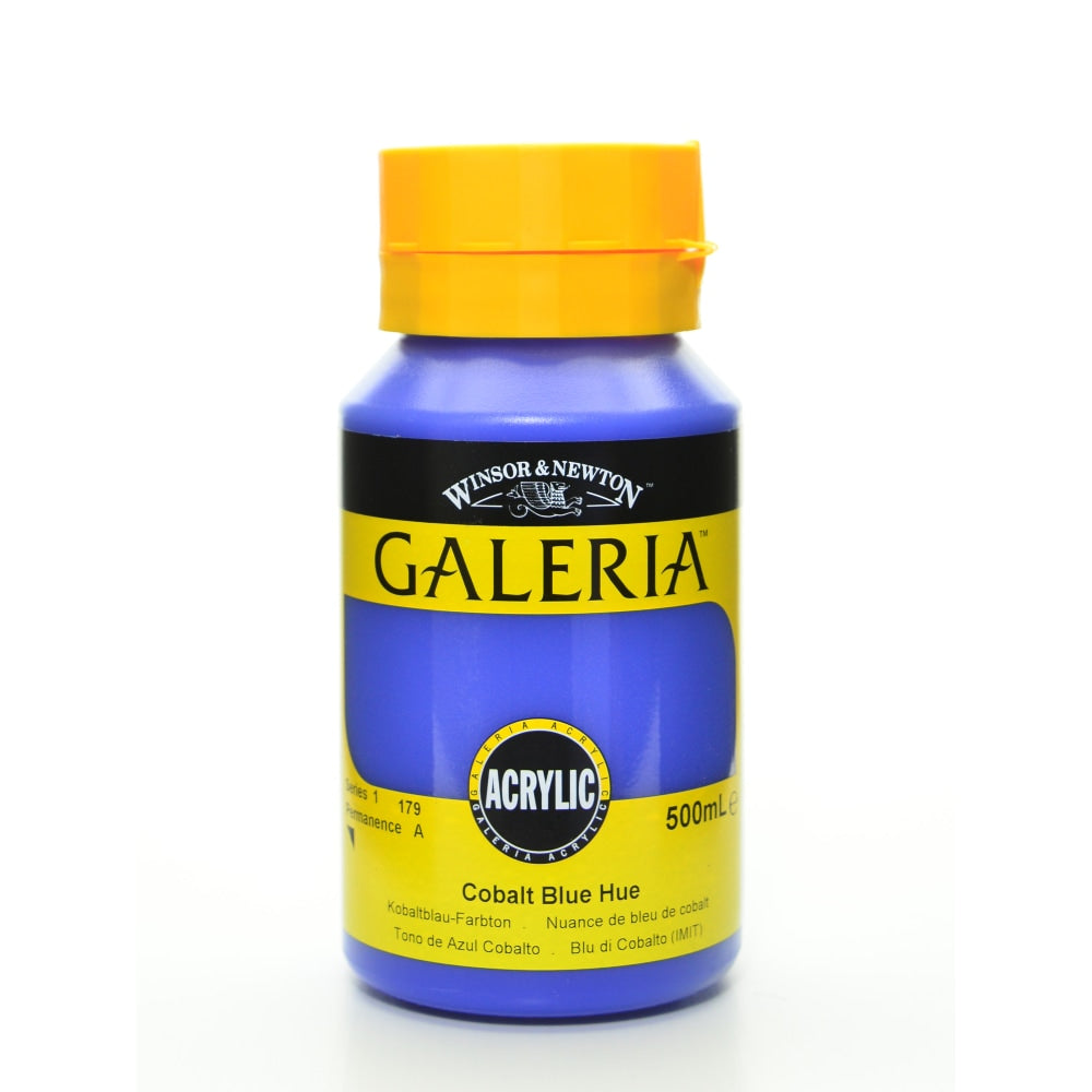 Winsor & Newton Galeria Flow Formula Acrylic Colors, 500 mL, Cobalt Blue Hue, 179