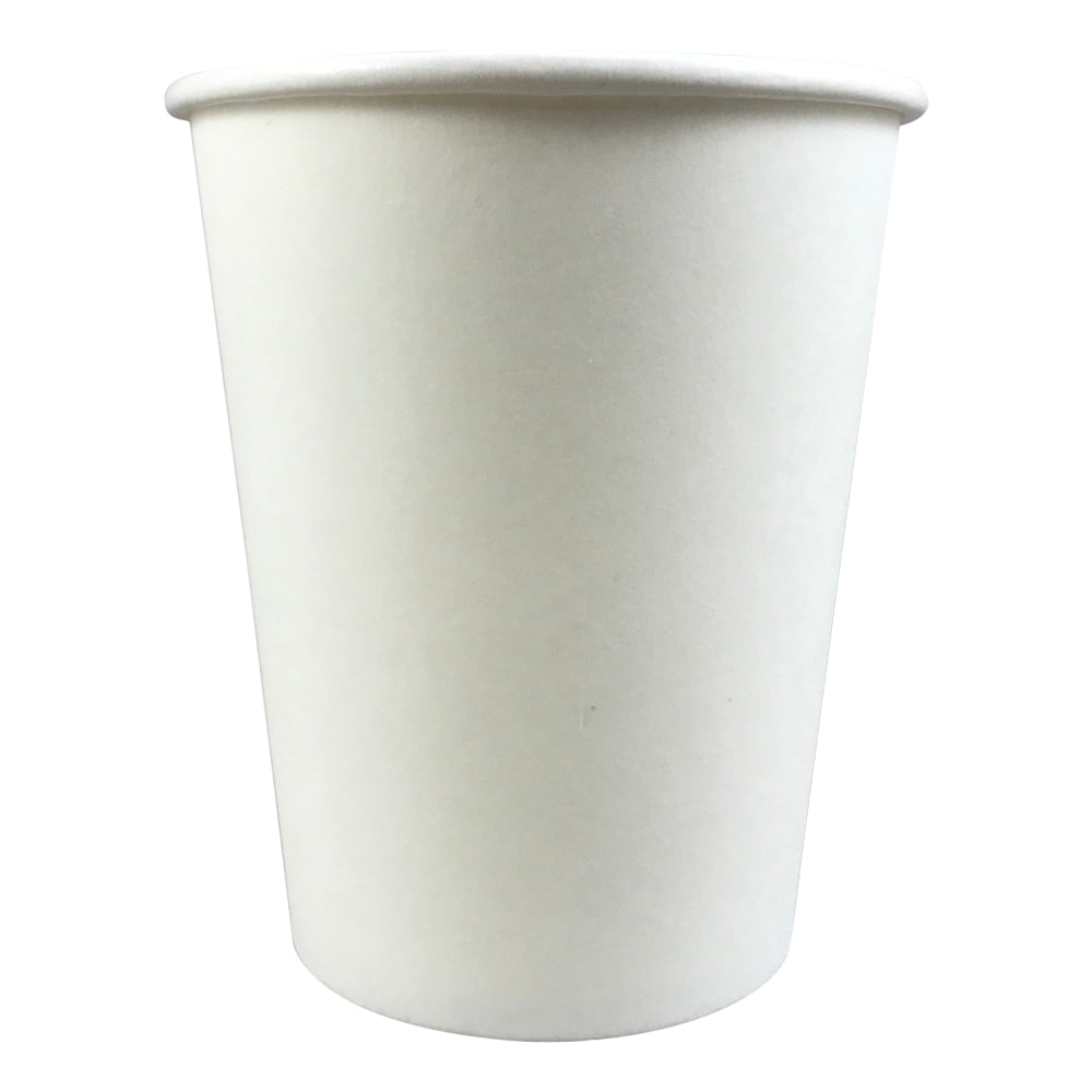 Hotel Emporium Hot/Cold Paper Cups, 8 Oz, White, Pack Of 50 Cups