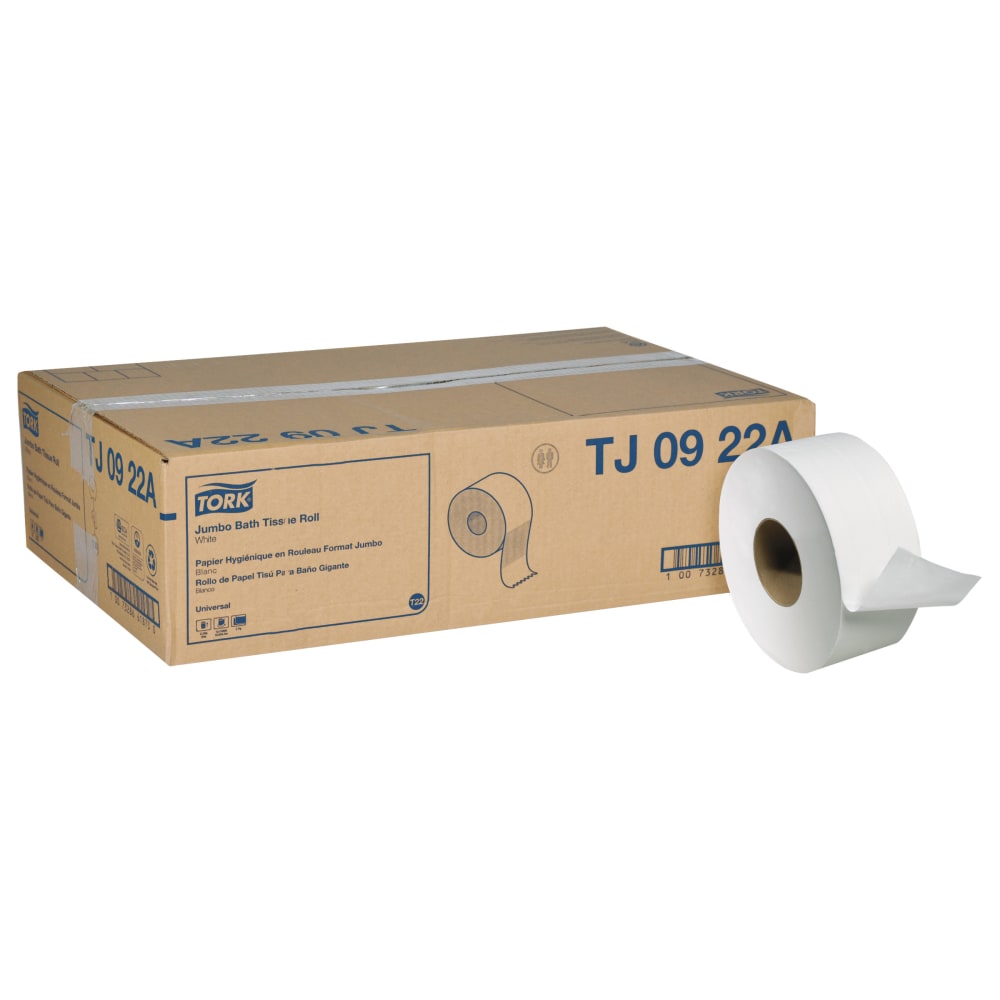 Tork Universal Jumbo 2-Ply Toilet Paper, 1000ft Per Roll, Pack Of 12 Rolls