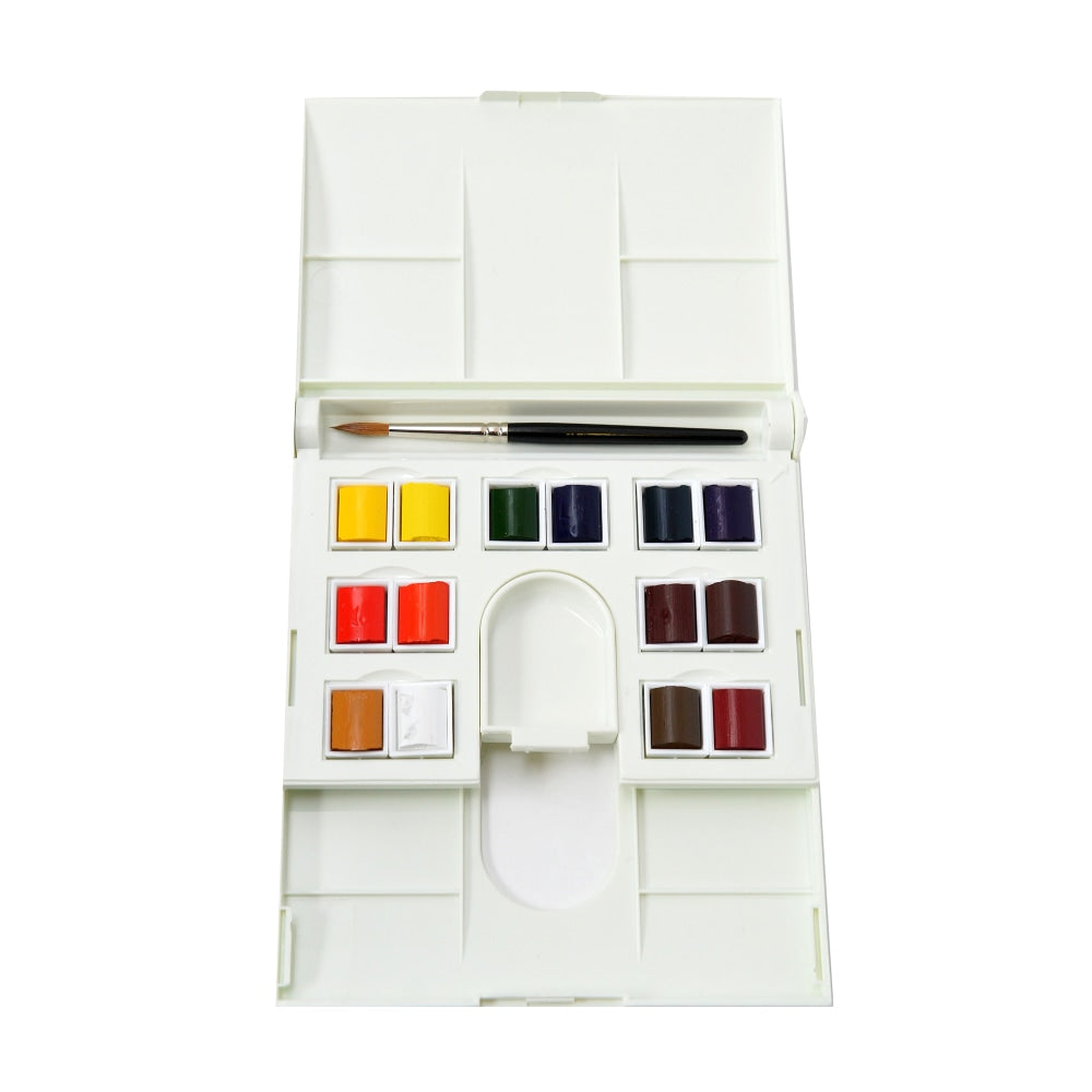 Winsor & Newton Artists Watercolor Compact Set, Set Of 14