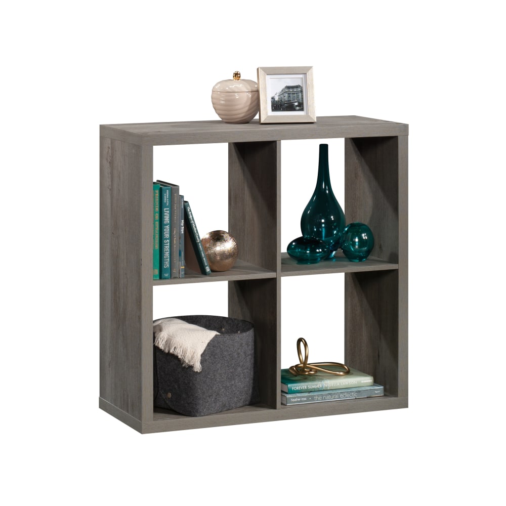 Sauder Select 30inH 4-Cube Storage Bookcase, Mystic Oak