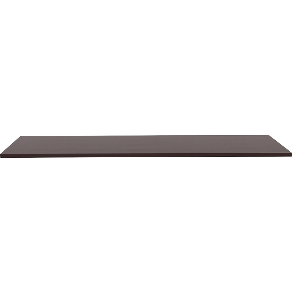 Lorell Quadro Sit-To-Stand Laminate Table Top, 72inW x 24inD, Espresso