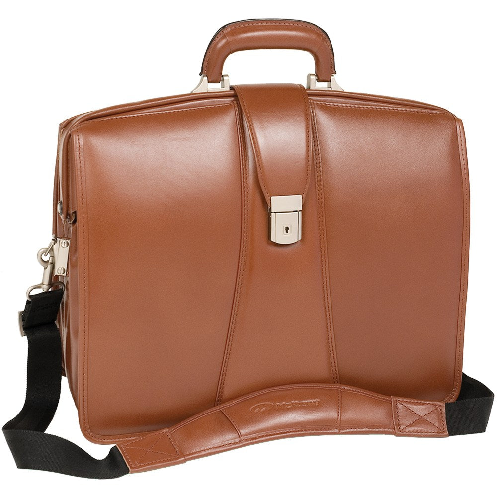 McKlein Harrison Leather Briefcase, Brown