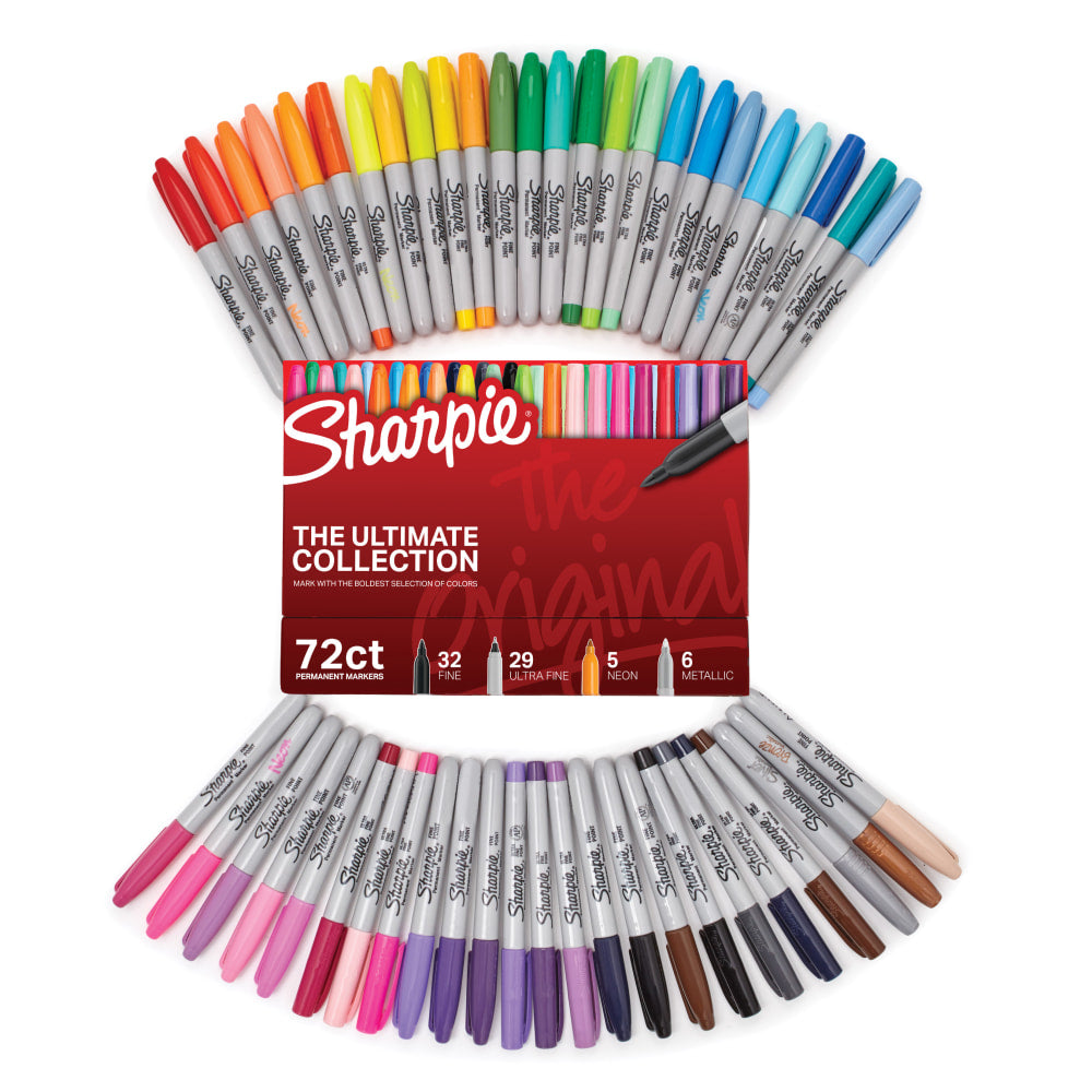 Sharpie 72-Piece Ultimate Pack, Fine/Ultra Fine Point, Assorted Colors