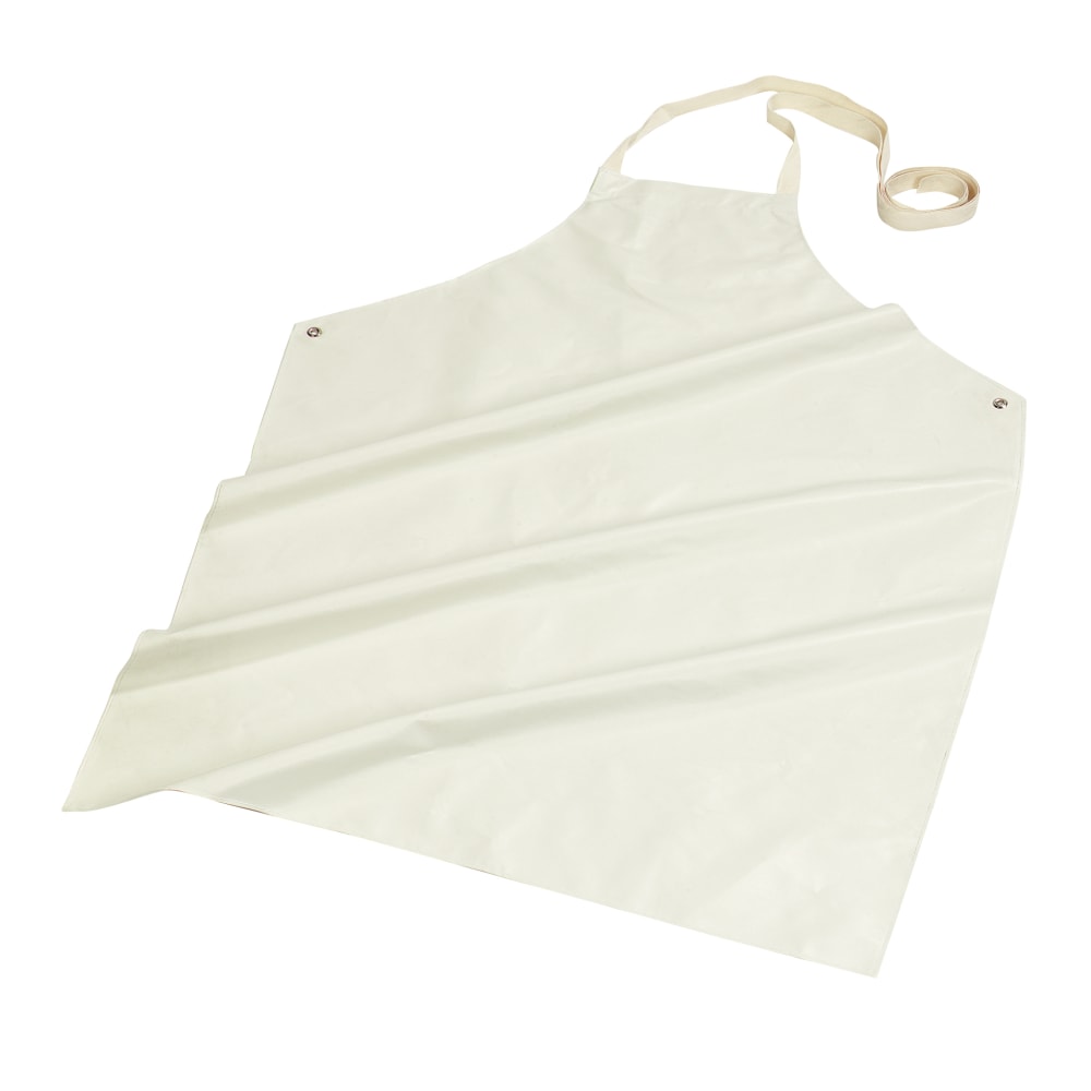 DuraLast Wraparound Nitrile Aprons, White, Pack Of 12