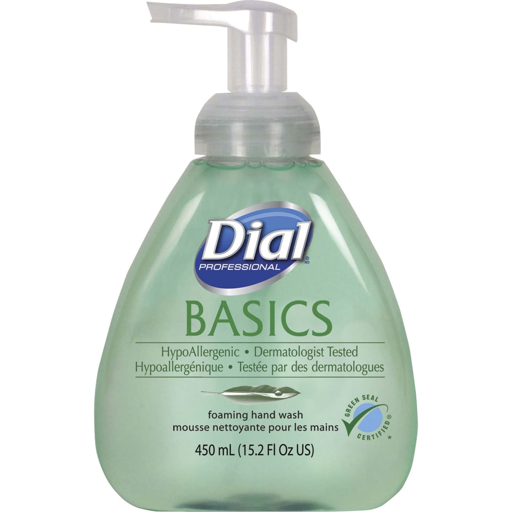 Dial Basics Foam Hand Soap, 15.2 Oz Pump Bottle