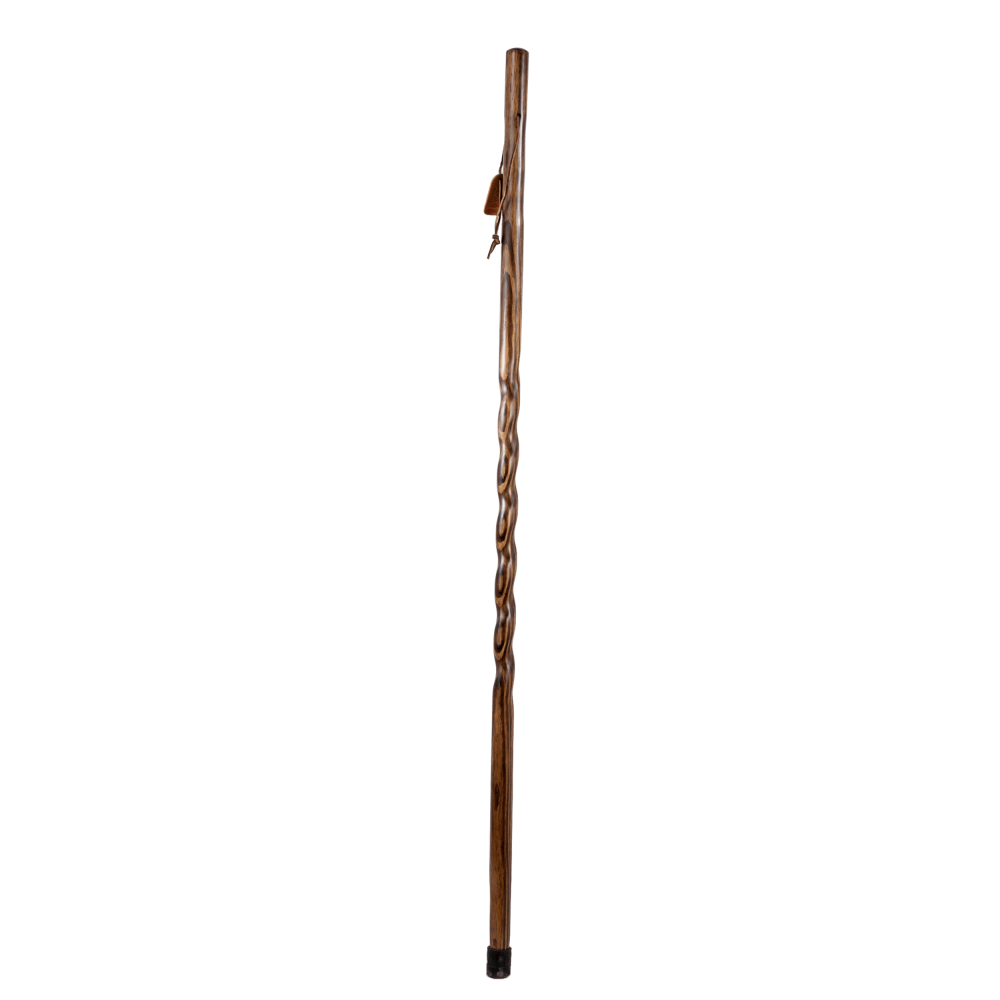 Brazos Walking Sticks Twisted Trail Blazer Walking Stick, 55in, Brown