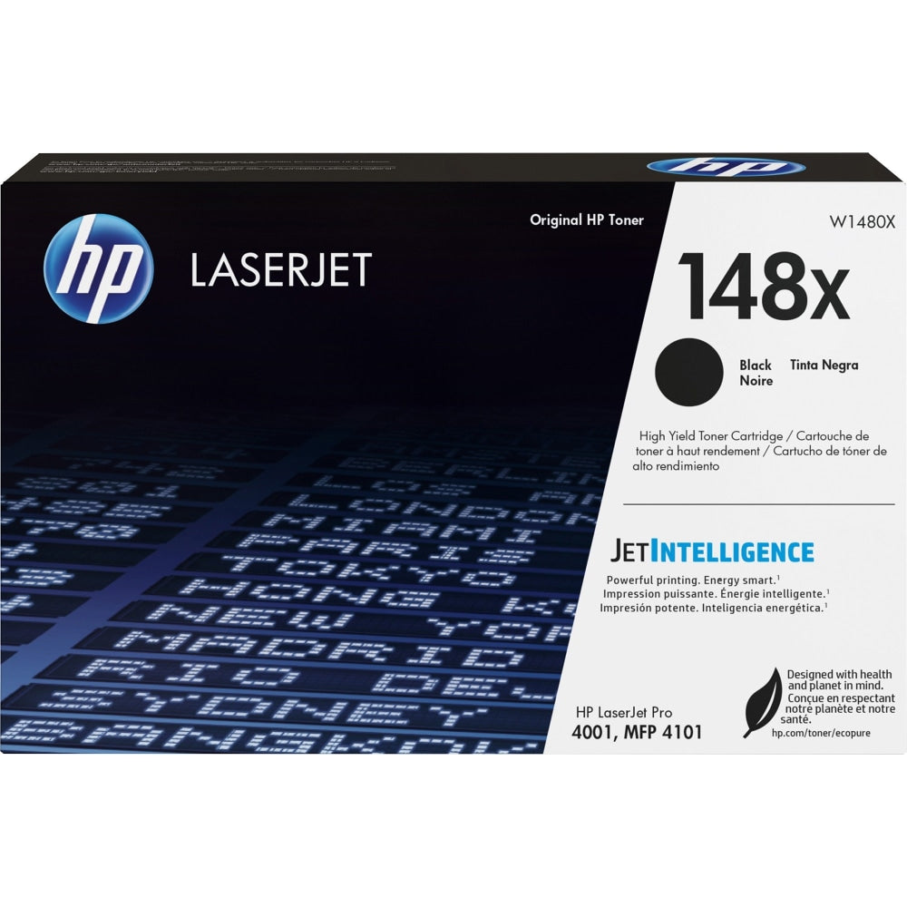 HP 148X Black High Yield Toner Cartridge, W1480X