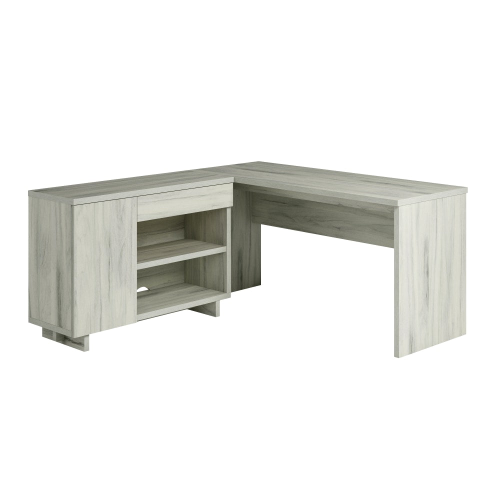 Sauder Porto Palma 60inW Computer Desk With Credenza, Haze Acacia