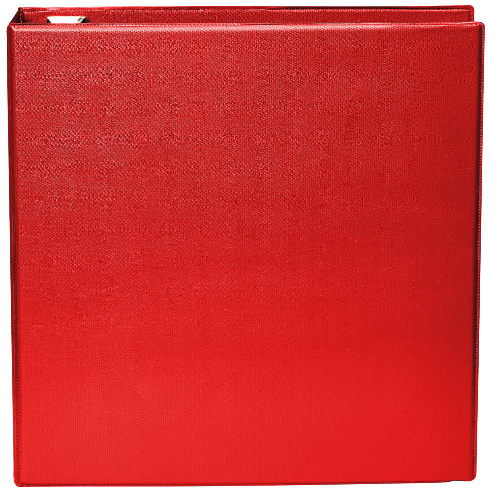 Office Depot Brand Heavy-Duty 3-Ring Binder, 2in D-Rings, Red