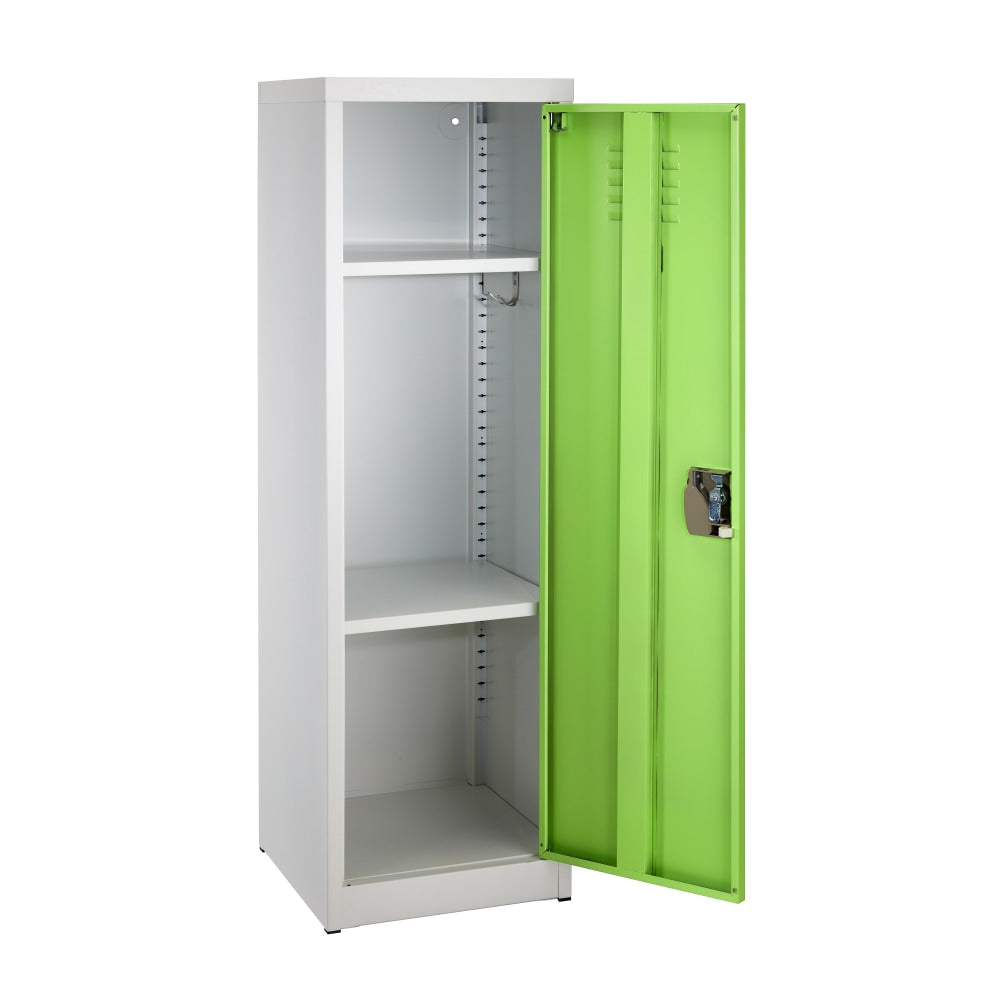 Alpine Kids' 1-Tier Steel Locker, 48inH x 15inW x 15inD, Green