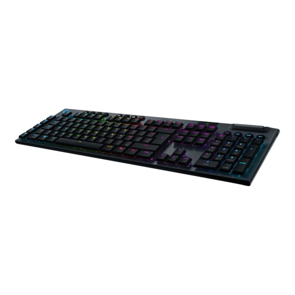 Logitech G915 Lightspeed Wireless RGB Mechanical Gaming Keyboard - Wireless - Bluetooth/Wi-Fi - USB Interface Volume Control, Play/Pause, Skip, Mute, G-Key Hot Key(s) - Black