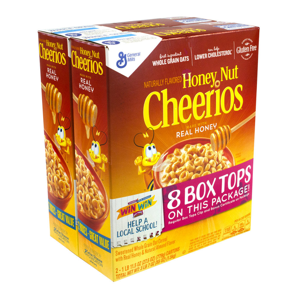 Honey Nut Cheerios, 56 Oz, Pack Of 2 Boxes