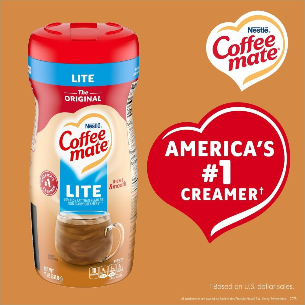 Nestle Coffee-mate Powdered Creamer Canister, Original Lite, 11 Oz