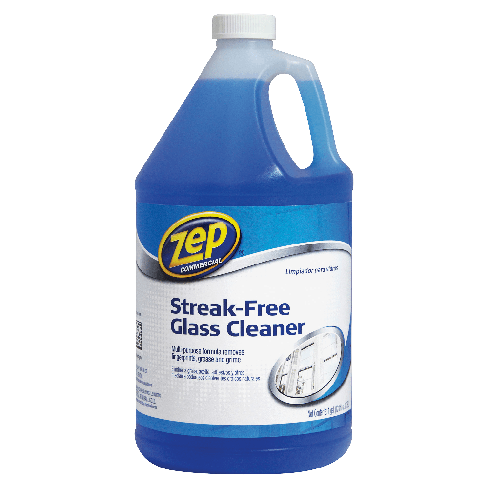 Zep Streak-Free Glass Cleaner, 128 Oz Bottle