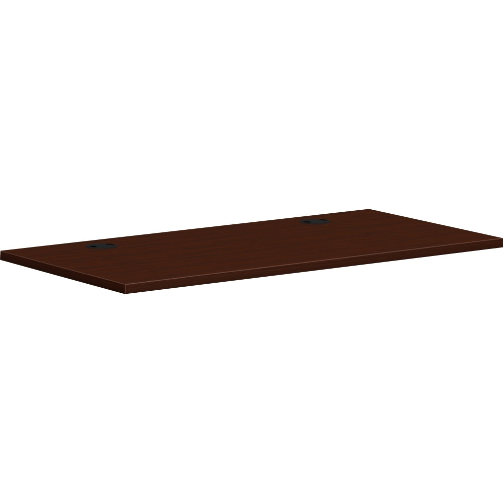 HON Mod Worksurface, 48in x 24in, Mahogany