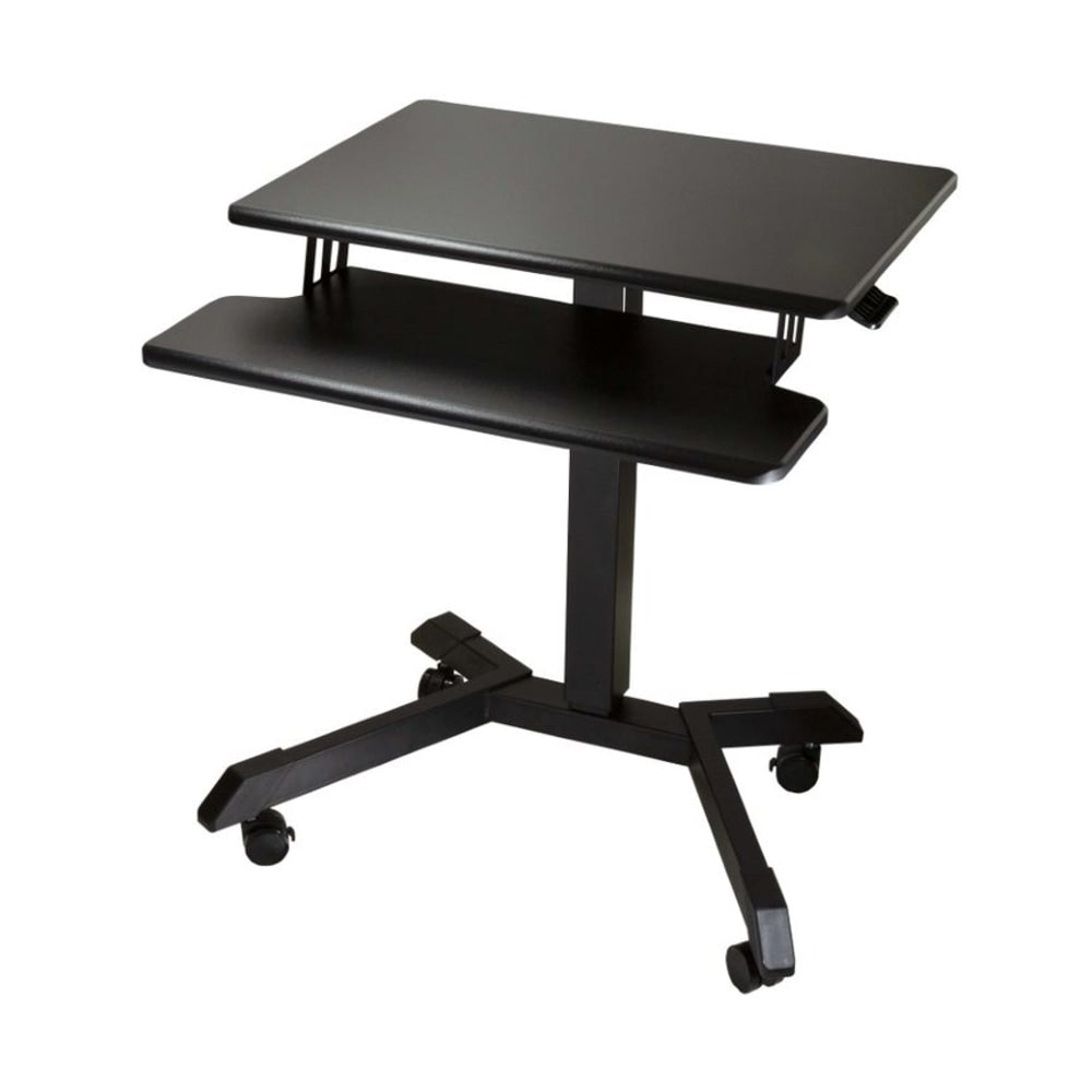 Victor DC550 26inW Mobile Adjustable Standing Desk With Keyboard Tray