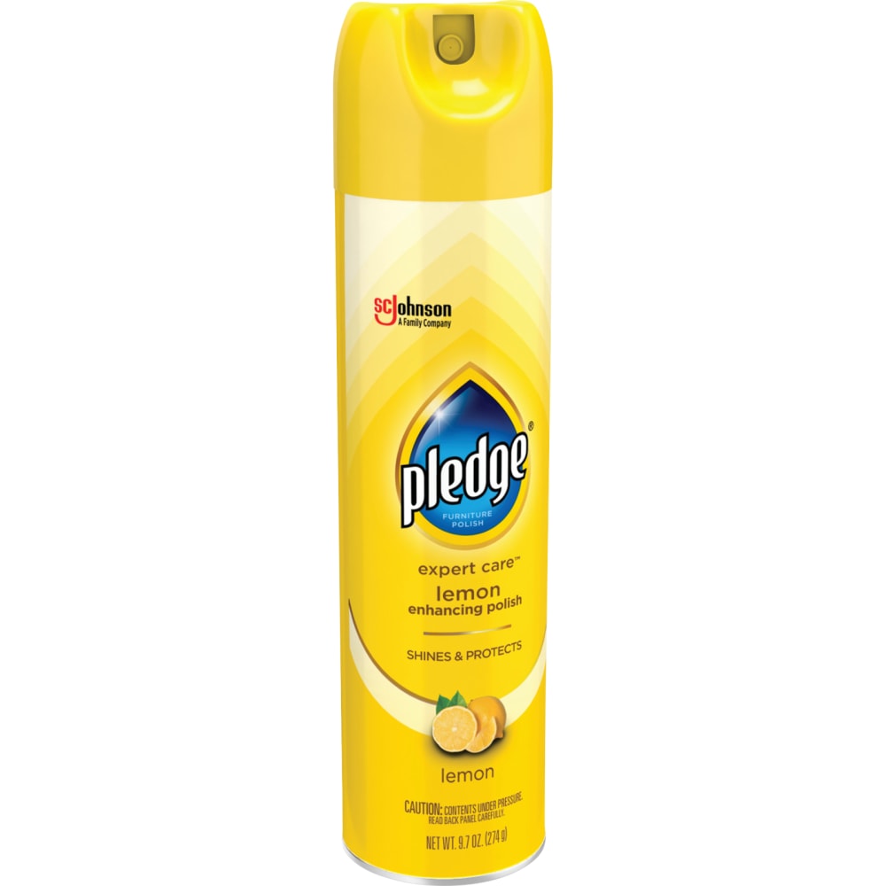 Pledge Lemon Clean Furniture Spray, Lemon Scent, 9.7 Oz Can