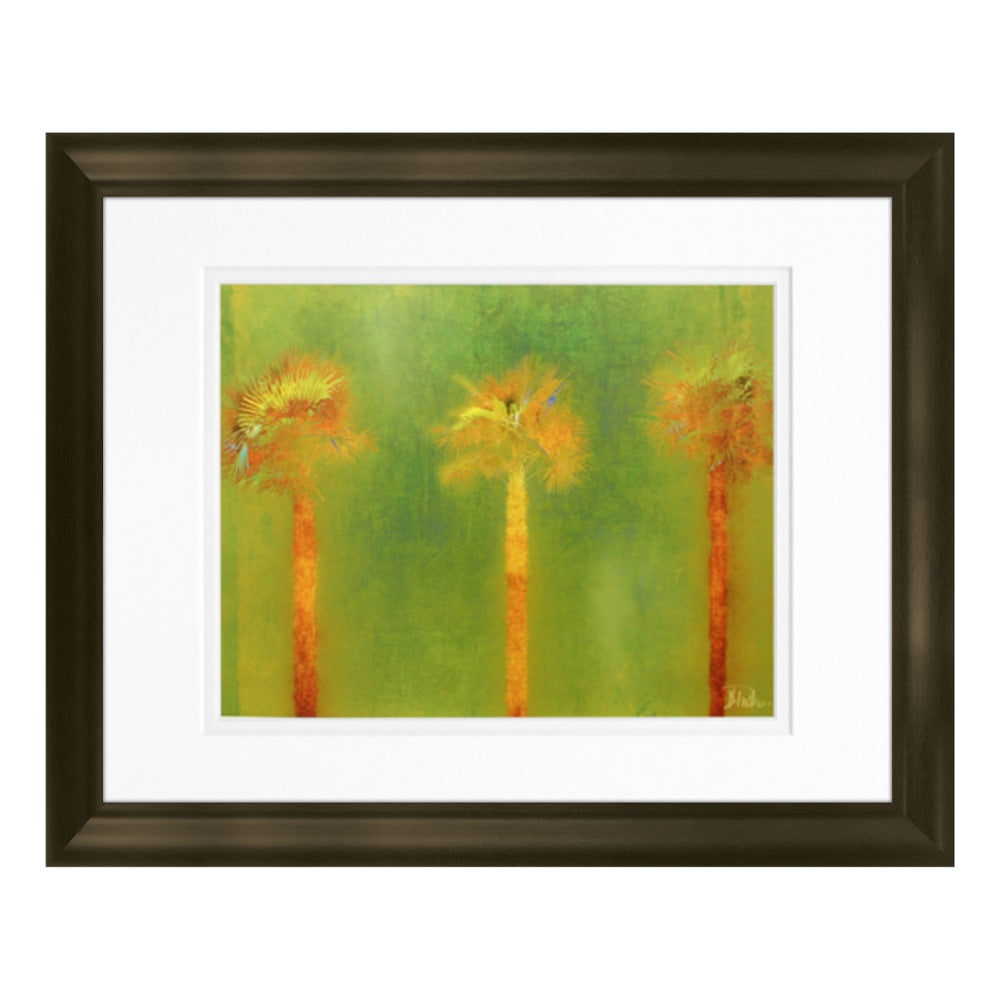 Timeless Frames Floral Marren Wall Artwork, 14in x 11in, Three Palms II