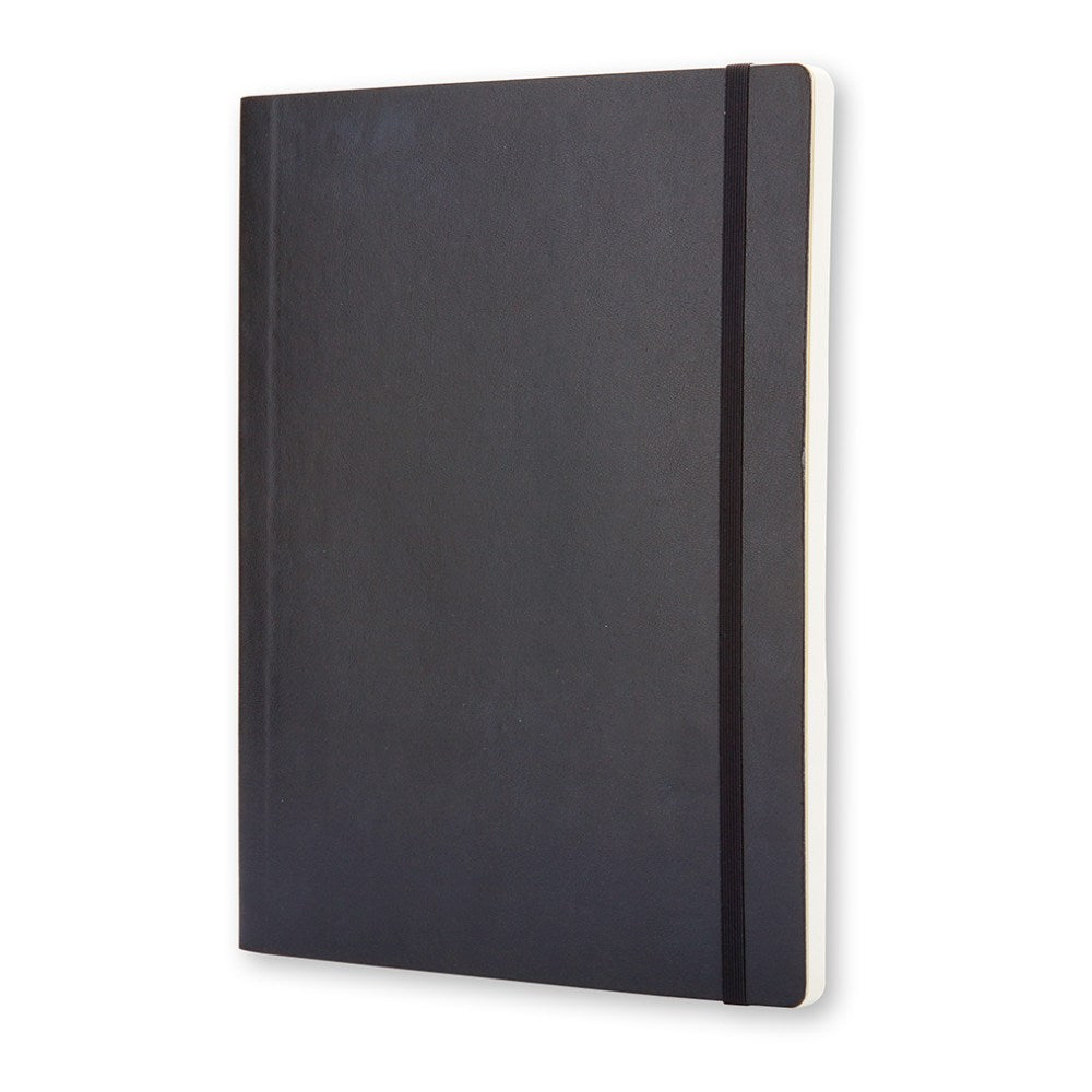 Moleskine Classic Soft Cover Notebook, 7-1/2in x 10in, Squared, 192 Pages, Black